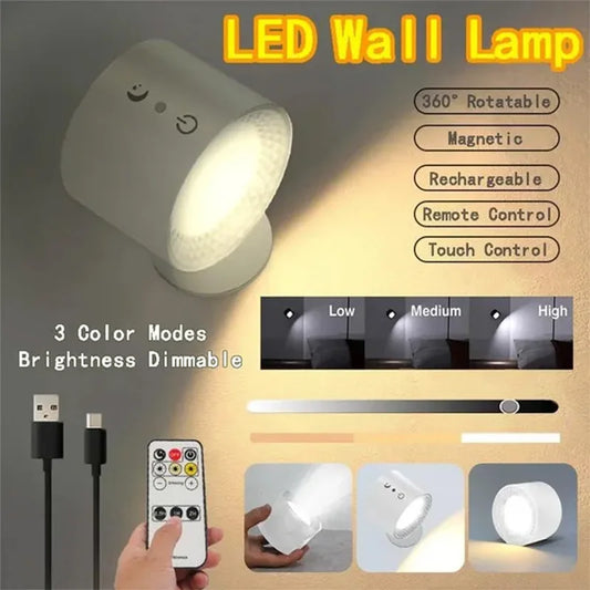 Led Double Head Wall Lamp Touch